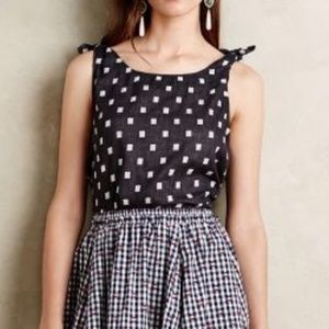 Anthropologie Harlyn Tiled Tank Top Blouse S